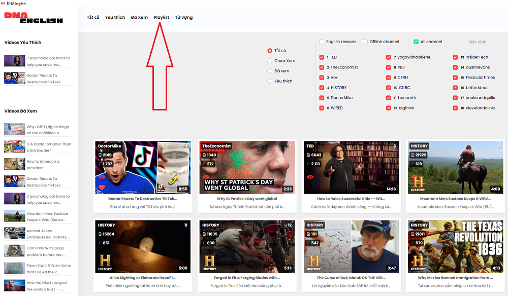Cách tạo, sử dụng tính năng Playlist